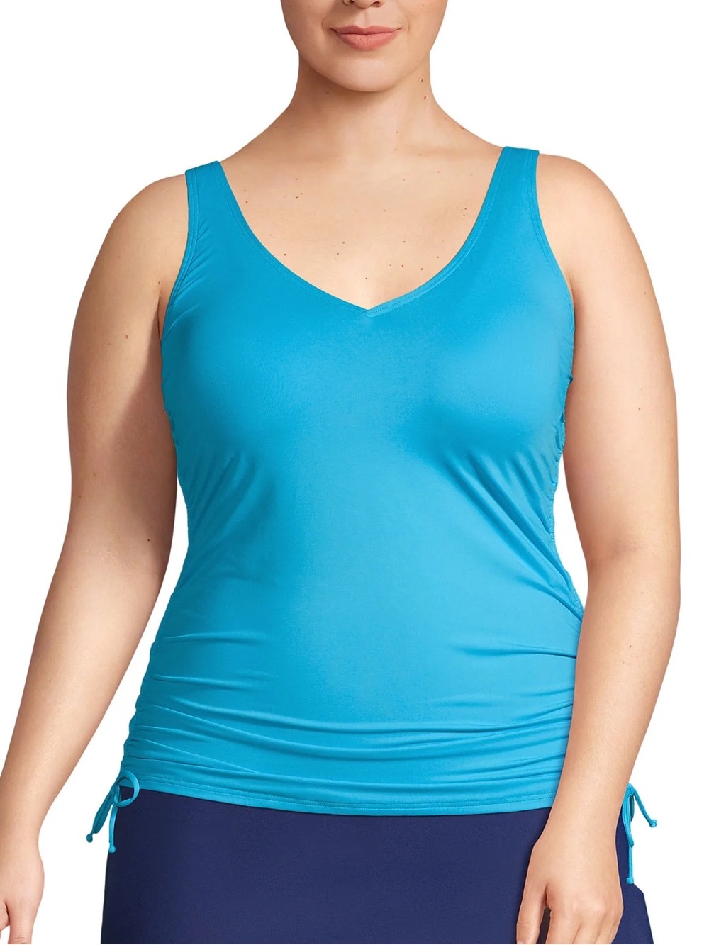 Lands End tankini top with adjustable v-neck underwire. Size 20W. Brand new!